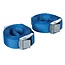 Silverline Riemen set met gespsluiting - 2.5 meter x 25 mm - 2 stuks - polypropyleen - metalen gespen