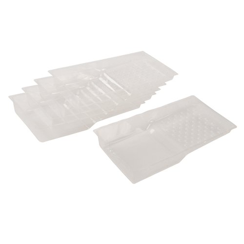 Silverline Wegwerp Verfbak Inlegbak - 100 mm - 5 stuks Silverline Wegwerp Verfbak Inlegbak - 100 mm - 5 stuks
