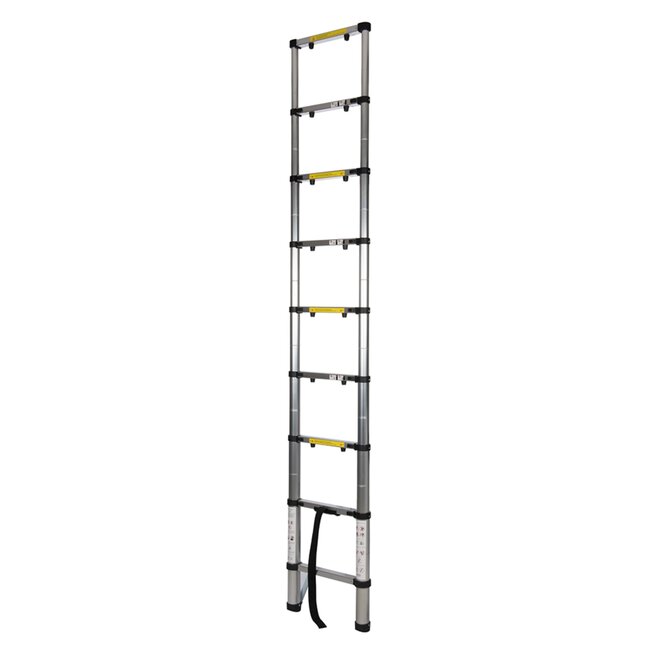 Silverline Telescopische Ladder - 9 Treden - Lengte 2.6 meter