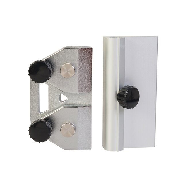 Triton dubbele schaarklem voor tafelslijpmachine met bladvergrendeling - slijpen van scharen en tuinscharen