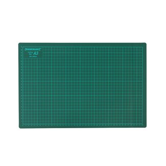 Silverline snijmat - pvc - zelfherstellend met markeerlijnen - 45 x 30 cm - groen - voor nauwkeurig snijden papier en karton