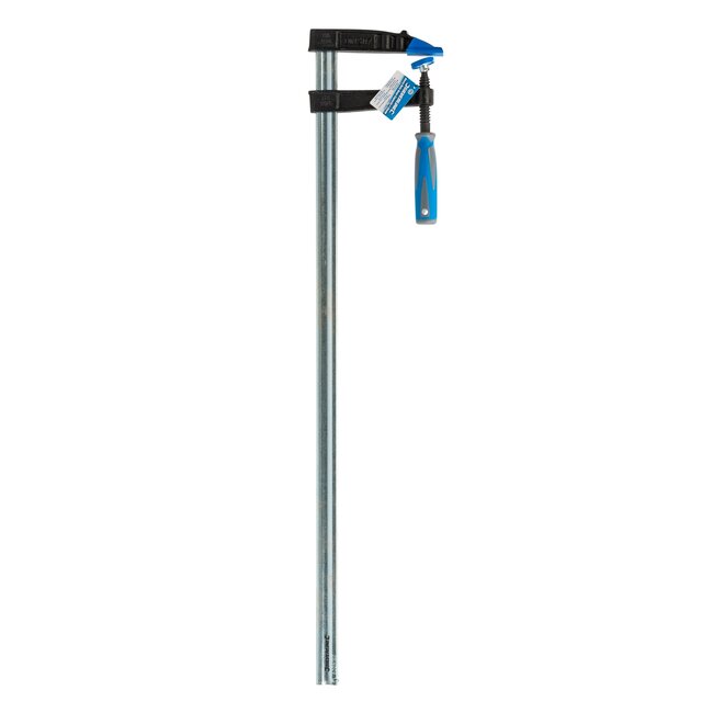 Silverline Lijmklem f-klem - gietijzer - antislip handgreep en kaakbeschermers - klemcapaciteit 800 x 120 mm - hout en metaal