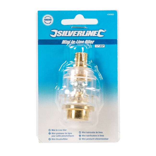 Silverline Mini perslucht olievernevelaar - roestbestendig - transparante behuizing - 55 mm