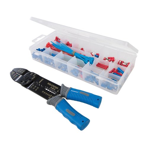 Silverline Krimptang Set - Krimpkous - Ø 0.75 t/m 6 mm² - Tang 220 mm - 271 delig Silverline Krimptang Set - Krimpkous - Ø 0.75 t/m 6 mm² - Tang 220 mm - 271 delig