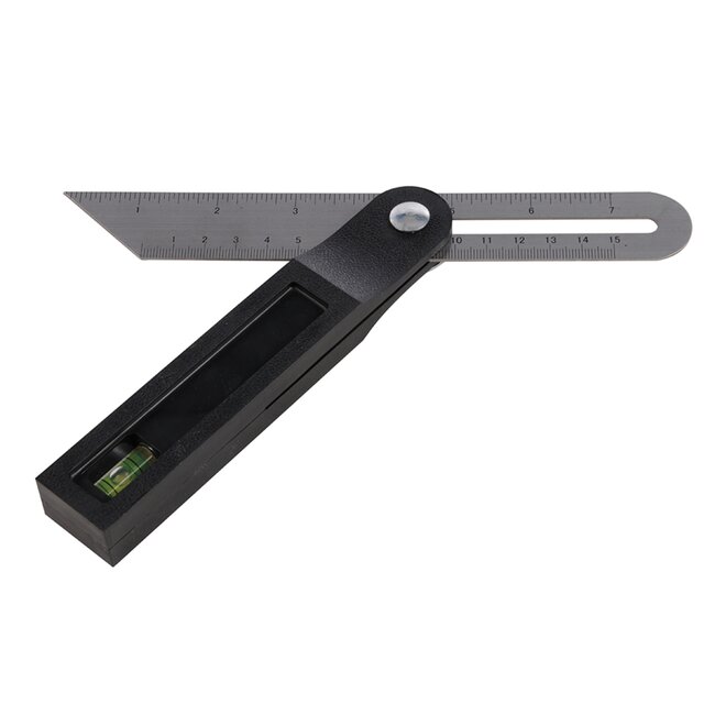 Silverline Zwaaihaak met waterpas - verstelbaar - 200 mm - metrische en imperiale schaalverdeling