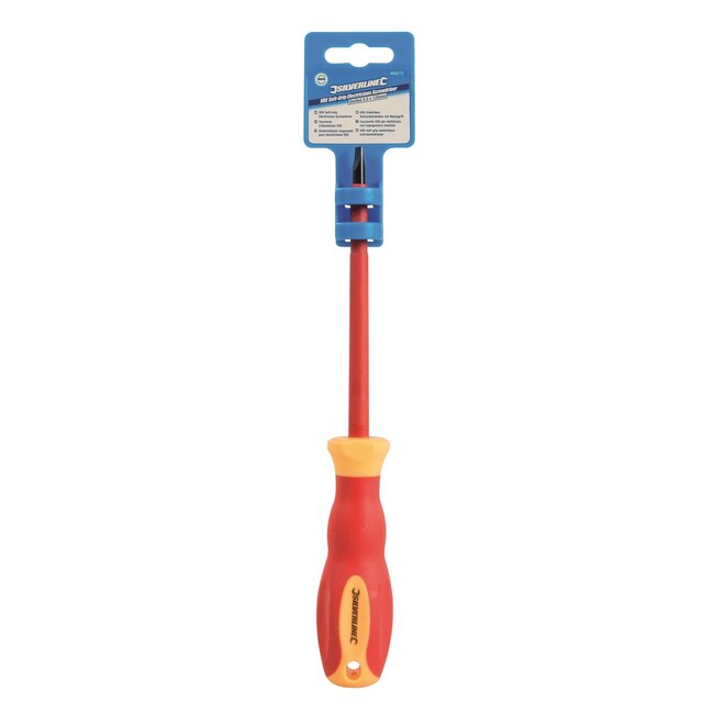 Silverline sleufschroevendraaier - chroom-vanadium - VDE geisoleerd - 1.0 x 5.5 x 125 mm - softgrip - tweekleurig - elektriciens