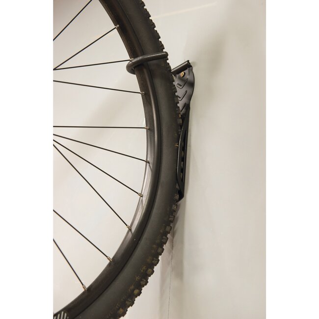 Silverline Fiets muurhaak - geperst staal, poedergecoat - zachte vinylbekleding - 20 kg - verticale, ruimtebesparende opslag