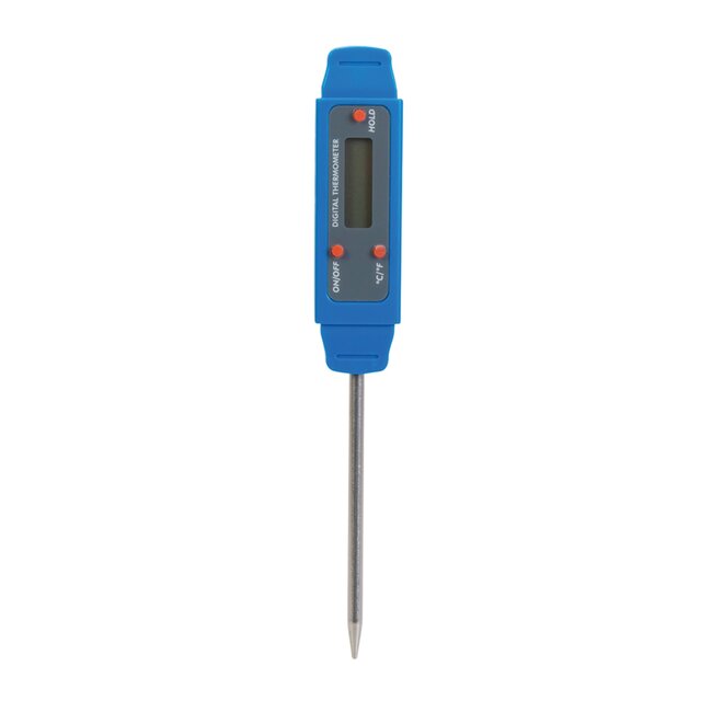 Silverline Digitale zakthermometer - rvs sonde - snelle meting en temperatuurbehoud - meetbereik -40 tot +250 graden - keuken