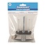 Silverline Veilige garagedeur slotgreep - vierkant - 75 mm - roestbestendig - eenvoudig te installeren