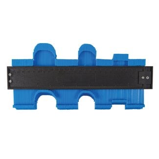profielmeter profielaftaster - kunststof - vormen overnemen - 25 cm - zwart - profieldiepte 45 mm - tegels en hout