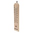 Silverline Hout Thermometer - Meetbereik - 40 Graden tot + 50 Graden