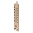 Silverline Houten thermometer - kwikvrij - binnen en buiten - -40°C tot +50°C - 250x60x10 mm