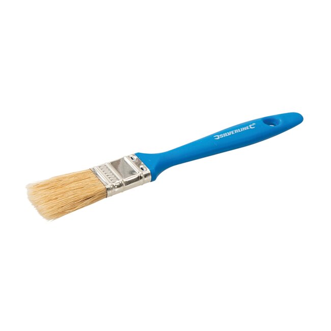 Silverline Wegwerp schilderskwast - plat model - 50 mm - varkenshaar - polymeer handvat