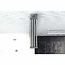 REA Idea Badwand / Badscherm - 120 x 140 cm - 4 mm - Chroom
