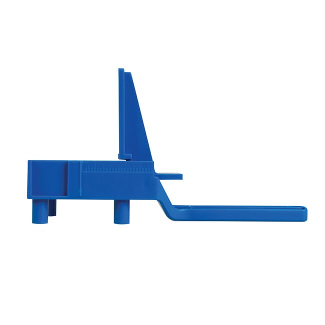 Silverline deuvelmal - kunststof met gehard staal - 6, 8 en 10 mm, tot 30 mm materiaal - blauw - 3-delig - hand- en machinaal boren