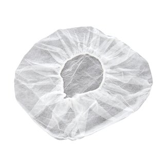 Silverline Wegwerp haarnetjes - elastisch polypropyleen - wit - 100 stuks
