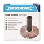 Silverline Schuurwiel - schuurpapier - korrel 120 - schuren en satineren - max. 4500 omw/min - voor hout, metaal en kunststof