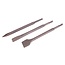 Silverline SDS-plus beitelset - gehard staal - 250 mm - puntbeitel + 21/40 mm - grijs - 3-delig - sloopwerk in steen en beton