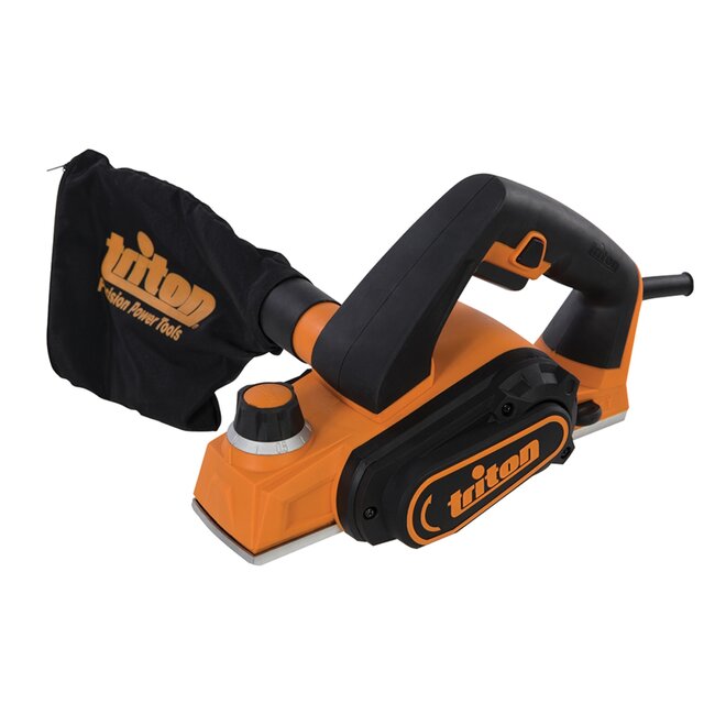 Triton mini elektrische schaafmachine - 60 mm - aluminium zool - 450 W - 6-standen diepte - houtbewerking met stofafzuiging