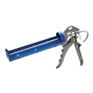 Silverline kitpistool / kitspuit - stalen frame - 300 ml - met perspin en vrijgaveclip - geverfd - voor afdichten en verlijmen