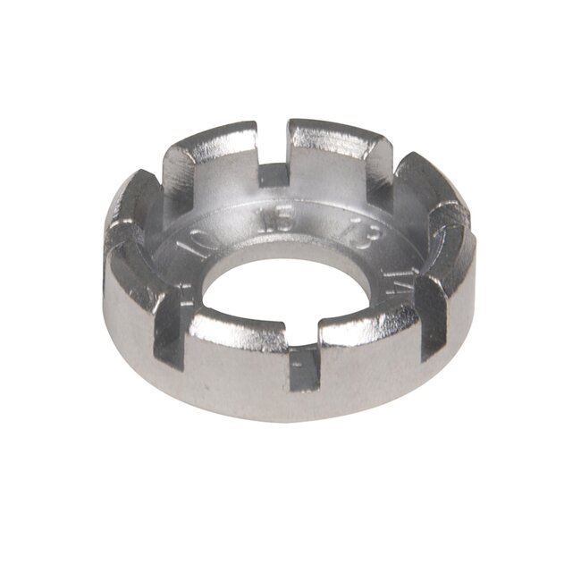 Silverline spaaksleutel 10-15 - gehard koolstofstaal - verchroomd - zilver - voor fietsreparatie en onderhoud