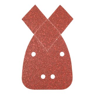 Silverline Schuurvellen delta 140 mm - aluminiumoxide - klittenband, korrel 60 - 10 stuks - voor delta schuurmachines