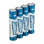 Powermaster AAA batterijen - alkaline - milieubewust 0% zware metalen - 1,5 V 1120 mAh - 4 stuks - voor afstandsbedieningen