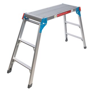 Silverline inklapbaar werkplatform - geanodiseerd aluminium - antislip, 150 kg - 144 x 44,5 x 80 cm - zilver - voor schoonmaak
