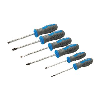 Silverline Multifunctionele schroevendraaierset - soft-grip handvaten - chroom vanadium - 6-delig Silverline Multifunctionele schroevendraaierset - soft-grip handvaten - chroom vanadium - 6-delig