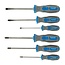 Silverline Multifunctionele schroevendraaierset - soft-grip handvaten - chroom vanadium - 6-delig