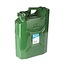 Silverline brandstof jerrycan - metaal - 10 liter - groen - lekvrije bajonetsluiting, VN-gekeurd - voor auto en werkplaats