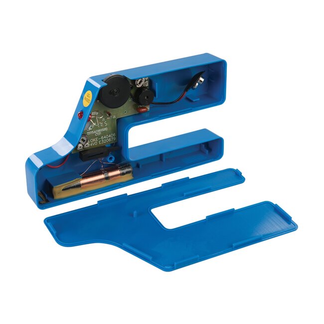 Silverline Leiding- en spanningsdetector - verstelbare gevoeligheid - led- en geluidssignalen - voor muren en vloeren - 9V-batterij