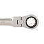 Silverline Flexibele ratelsleutel - 22 mm - 180° kantelbare kop - Roestbestendig