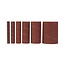 Triton Schuurhulzen aluminiumoxide - set van 6 - korrel 80 - diverse maten