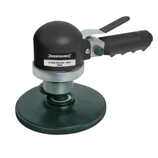 Silverline Pneumatische schuurmachine - 150 mm - aluminium constructie - variabele snelheid - dubbele rotatiestand