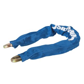 Silverline fietskettingslot 60 cm - gehard staal met 10 mm schakels - stoffen huls - geel - diefstalwerend - roestbestendig