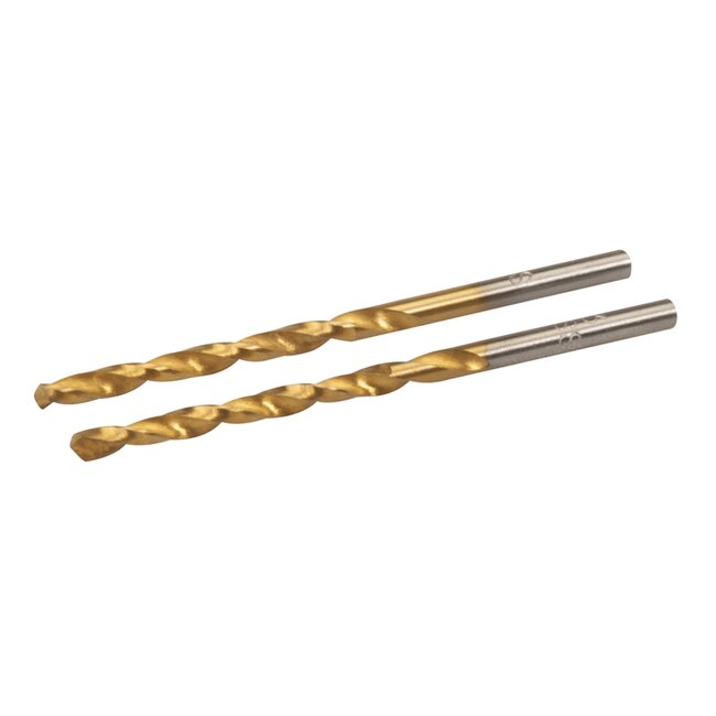 Silverline HSS boor - titanium coating - Ø 3 mm - set van 2 - veelzijdig gebruik