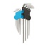 Silverline Zeskantsleutel set - gehard chroom vanadium - 10-delig - met opbergclip