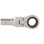 Silverline Flexibele ringratelsleutel - 21 mm - 180° kantelbare kop - Roestbestendig
