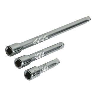 Silverline Ratelverlengstukken Set - 1/4 inch - 3 delig