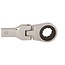 Silverline Flexibele ringratelsleutel - 12 mm - 180° kantelbare kop - Roestbestendig - Hoogglans afwerking