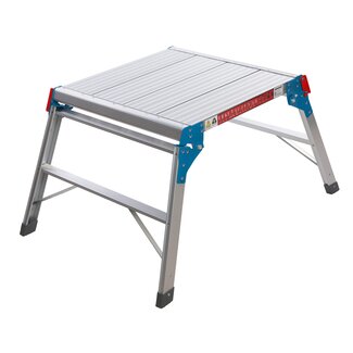 Silverline Inklapbaar krukje - aluminium - antislip - 150 kg draagvermogen - 98 x 71 x 50 cm