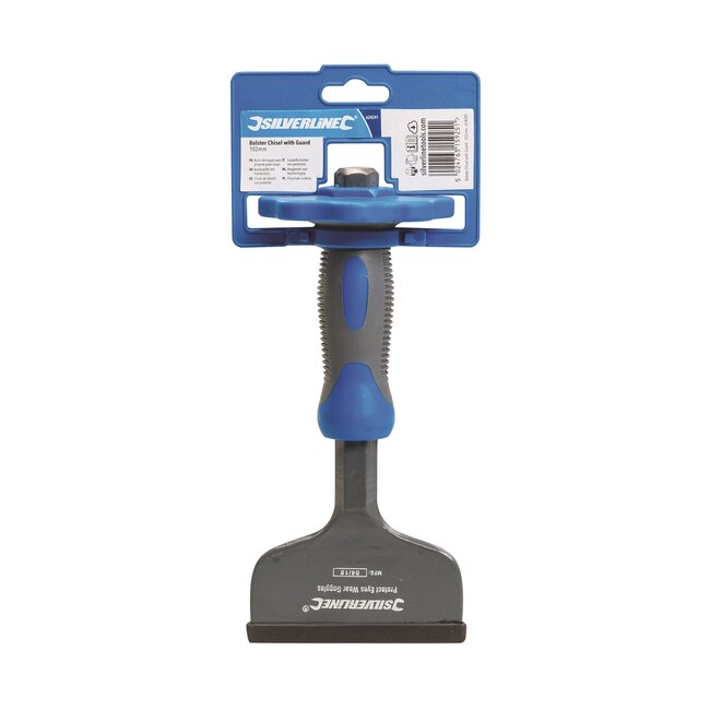 Silverline voegbeitel - gehard staal - handbescherming en zachte greep - 100 x 216 mm - voor sloopwerk en bakstenen breken