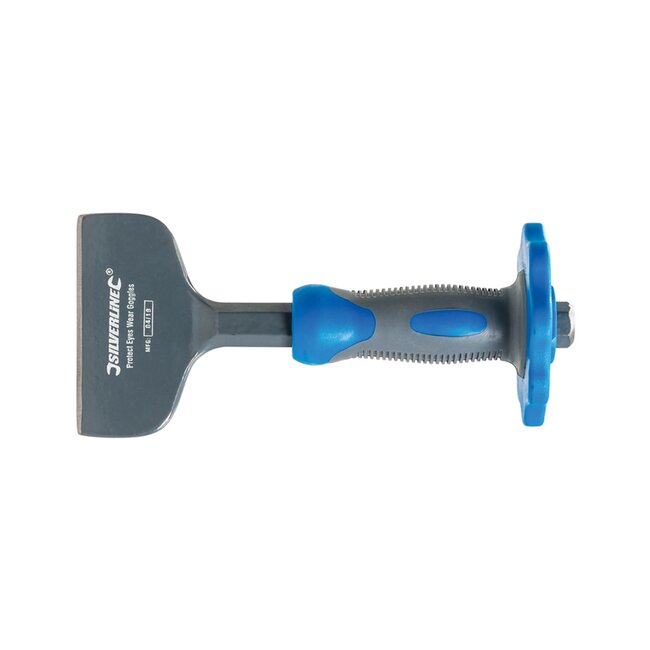 Silverline voegbeitel - gehard staal - handbescherming en zachte greep - 100 x 216 mm - voor sloopwerk en bakstenen breken