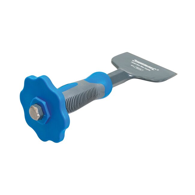 Silverline voegbeitel - gehard staal - handbescherming en zachte greep - 100 x 216 mm - voor sloopwerk en bakstenen breken