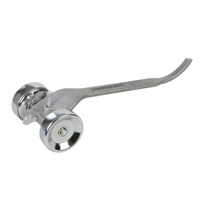 Silverline Voegkrabber met wielen - gegoten aluminium - verstelbare betonspijker - 225 mm - aluminiumkleurig - voor baksteenvoegen