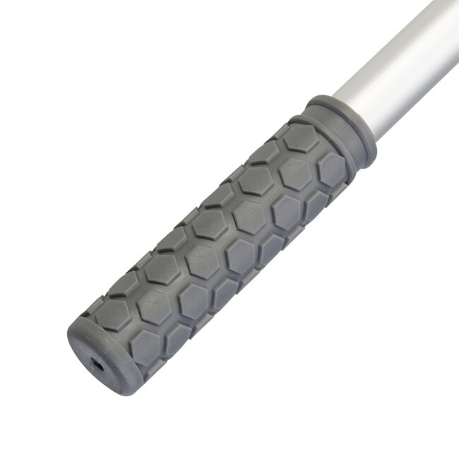 Silverline Meetwiel - aluminium/kunststof - telescopisch 47,5-80 cm met resetknop - zilver/zwart - tot 99.999,9 m voor bouw