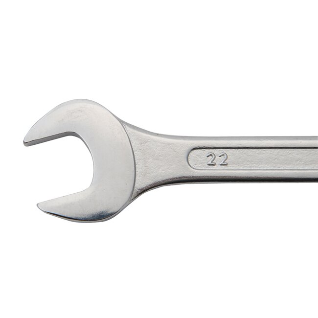 Silverline Steekringsleutelset - chroom-vanadium - voor los- en vastdraaien - 6 tot 22 mm - verchroomd - 22-delig - werkplaats