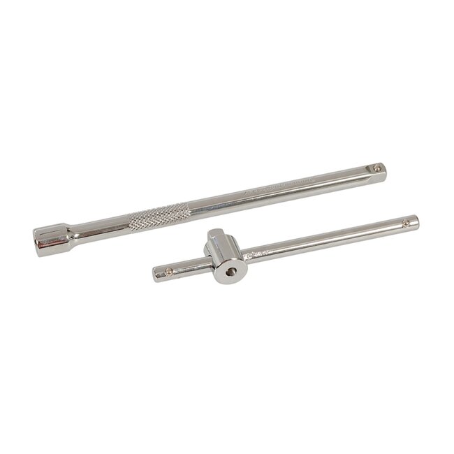 Silverline 38-delige dopsleutelset - metrisch - Torx, Inbus, PZ en sleuf - 4 tot 14 mm