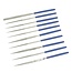 Silverline Diamant naaldvijlenset - 10-delig - high-grip handvaten - 140 x 3 mm - Inclusief opbergetui